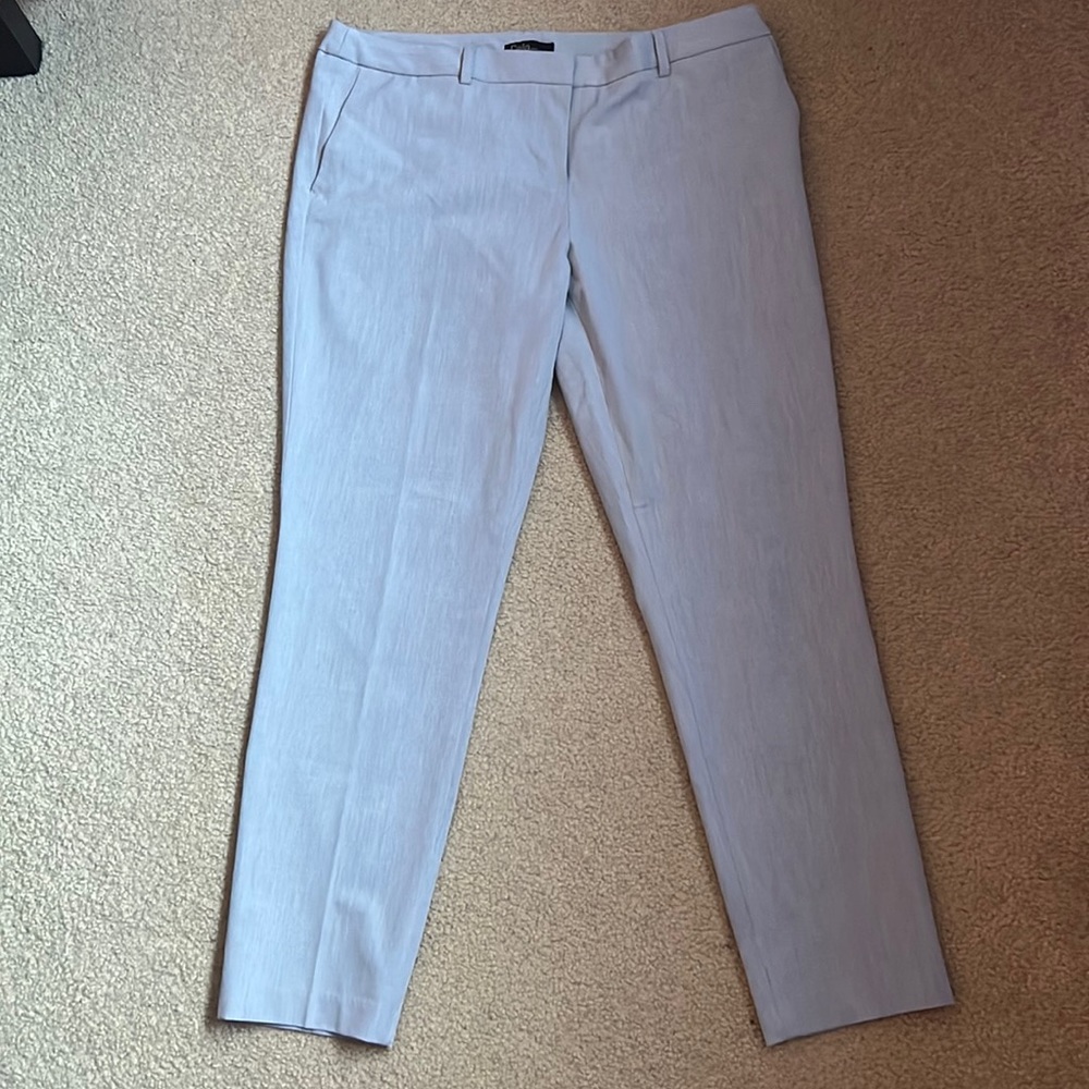 Gray Ankle Dress Pants